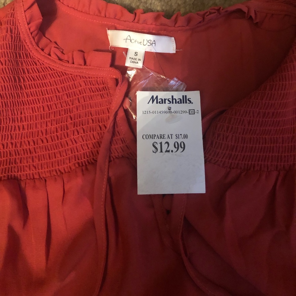 Orange blouse